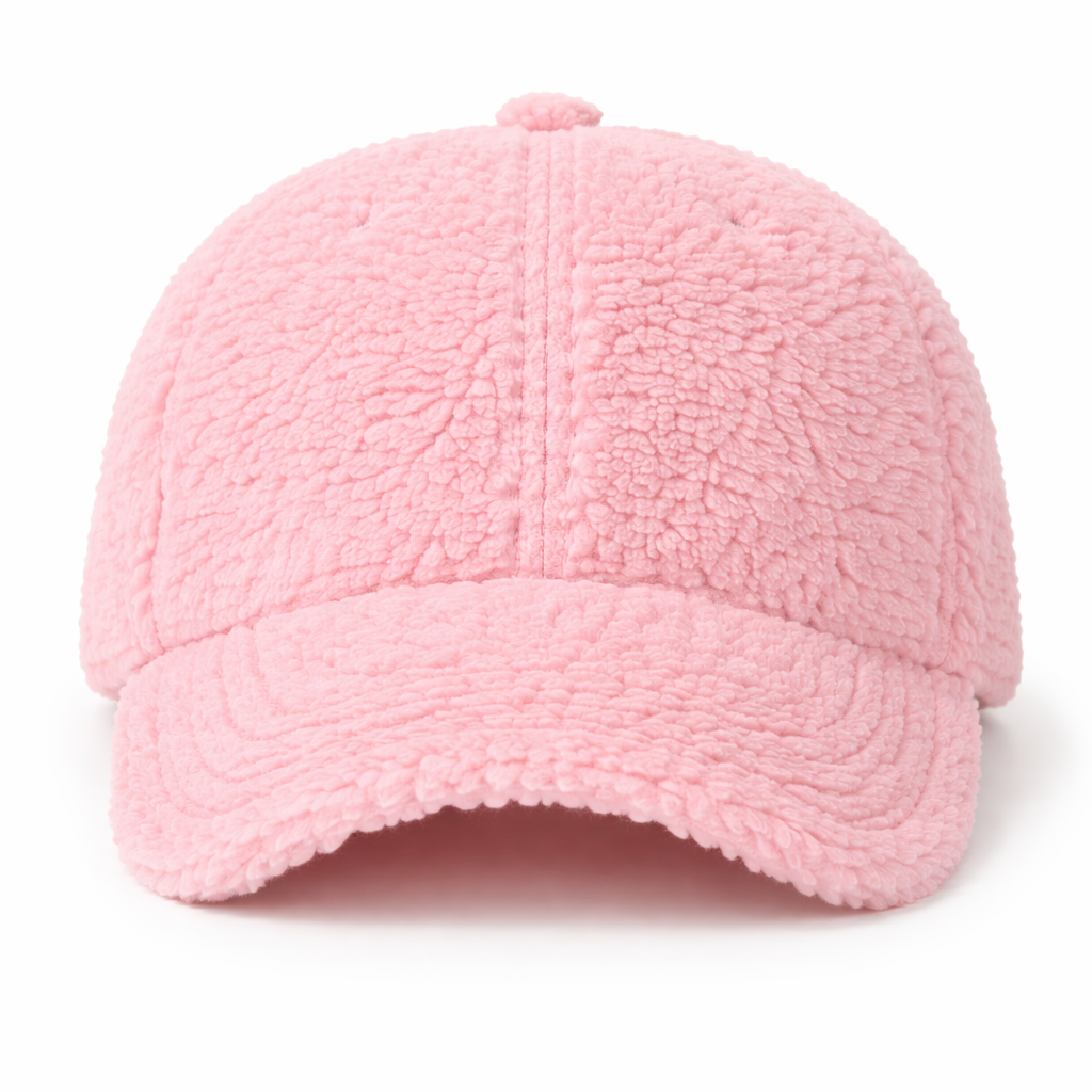 KONEKA Fuzzy Sherpa Baseball Cap, Soft Fleece Hat, Adjustable Casual Streetwear