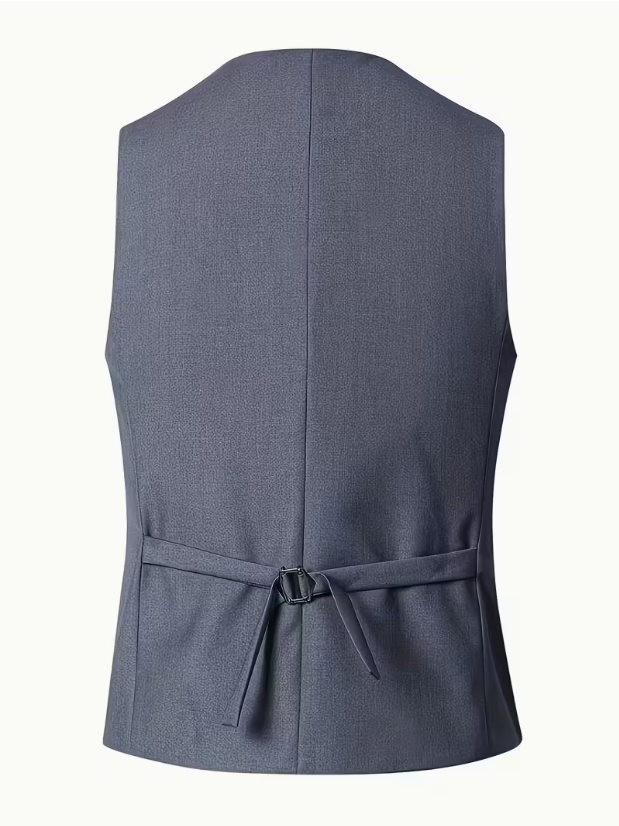 KONEKA Mens Oversize Solid Color Suit Vest Slim Sleeveless Button Down Shirts Formal Wedding Business Meeting Dress Shirt Plus Size