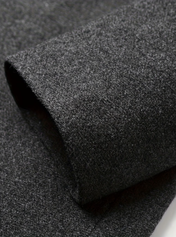 KONEKA Men's Woolen Stand Collar Men's Jacket Suit Autumn Winter Wool Blend Coats Male