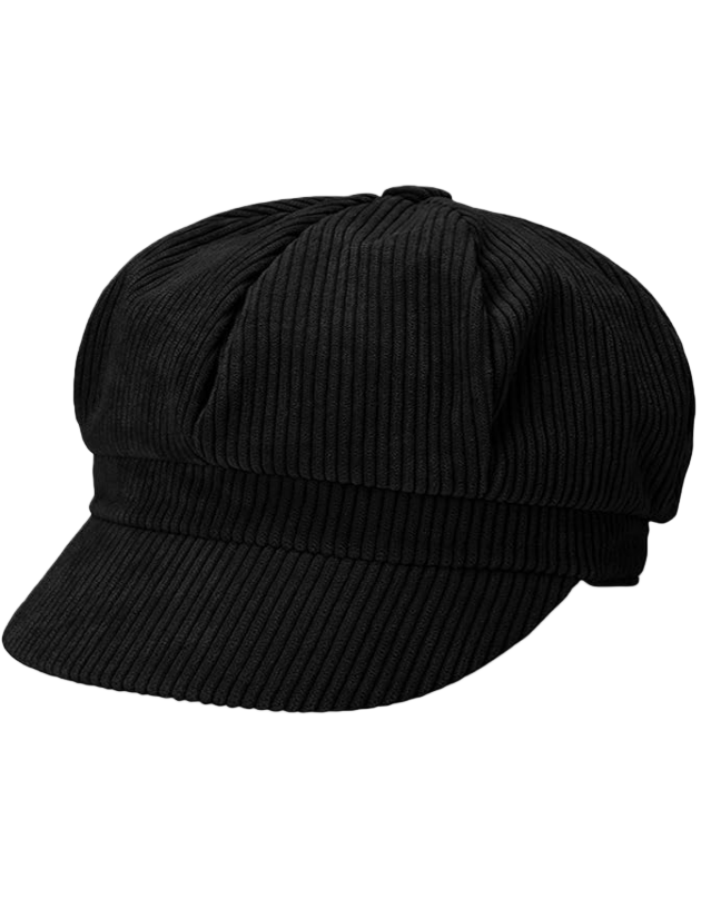 KONEKA Womens Corduroy Caps 8 Panel Peaked Cap Vintage Newsboy Paperboy Hats Gatsby Cabbie Cap Painter Tour Hat