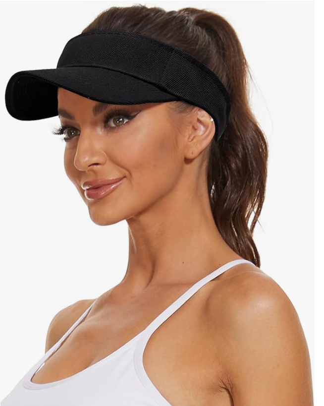 KONEKA Sports Sun Visor Hats Cotton Twill Ball Adjustable Sun Caps for Men Women