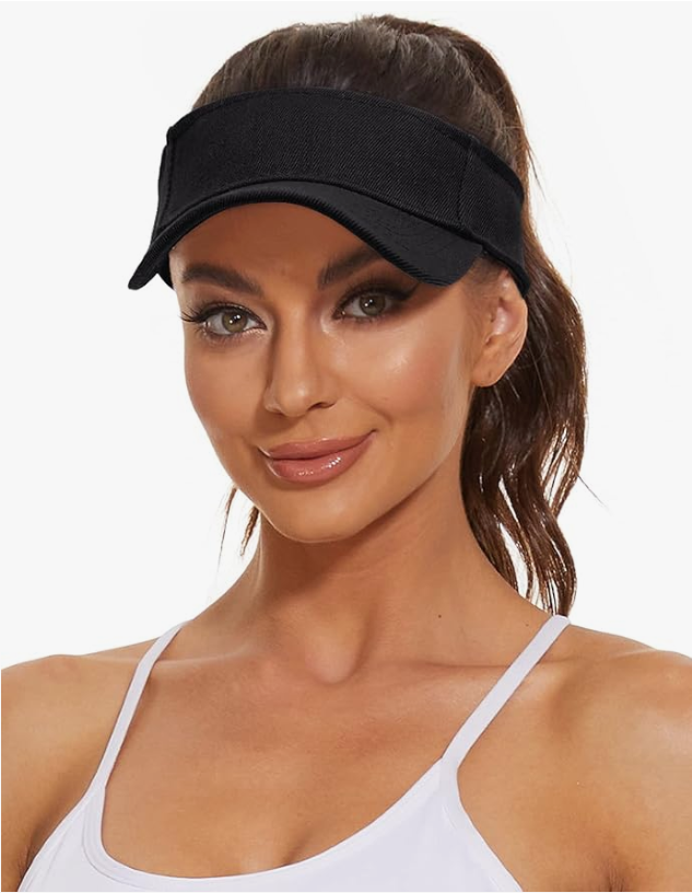 KONEKA Sports Sun Visor Hats Cotton Twill Ball Adjustable Sun Caps for Men Women