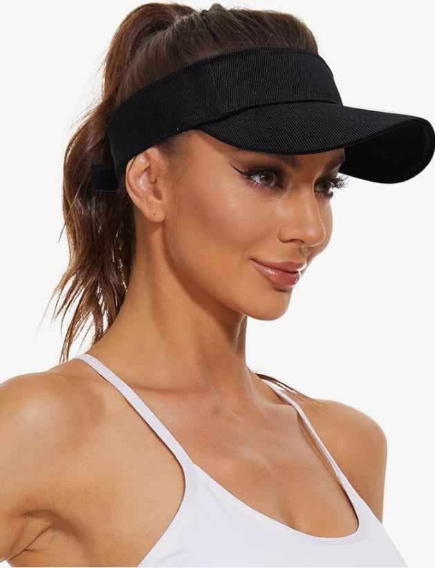 KONEKA Sports Sun Visor Hats Cotton Twill Ball Adjustable Sun Caps for Men Women