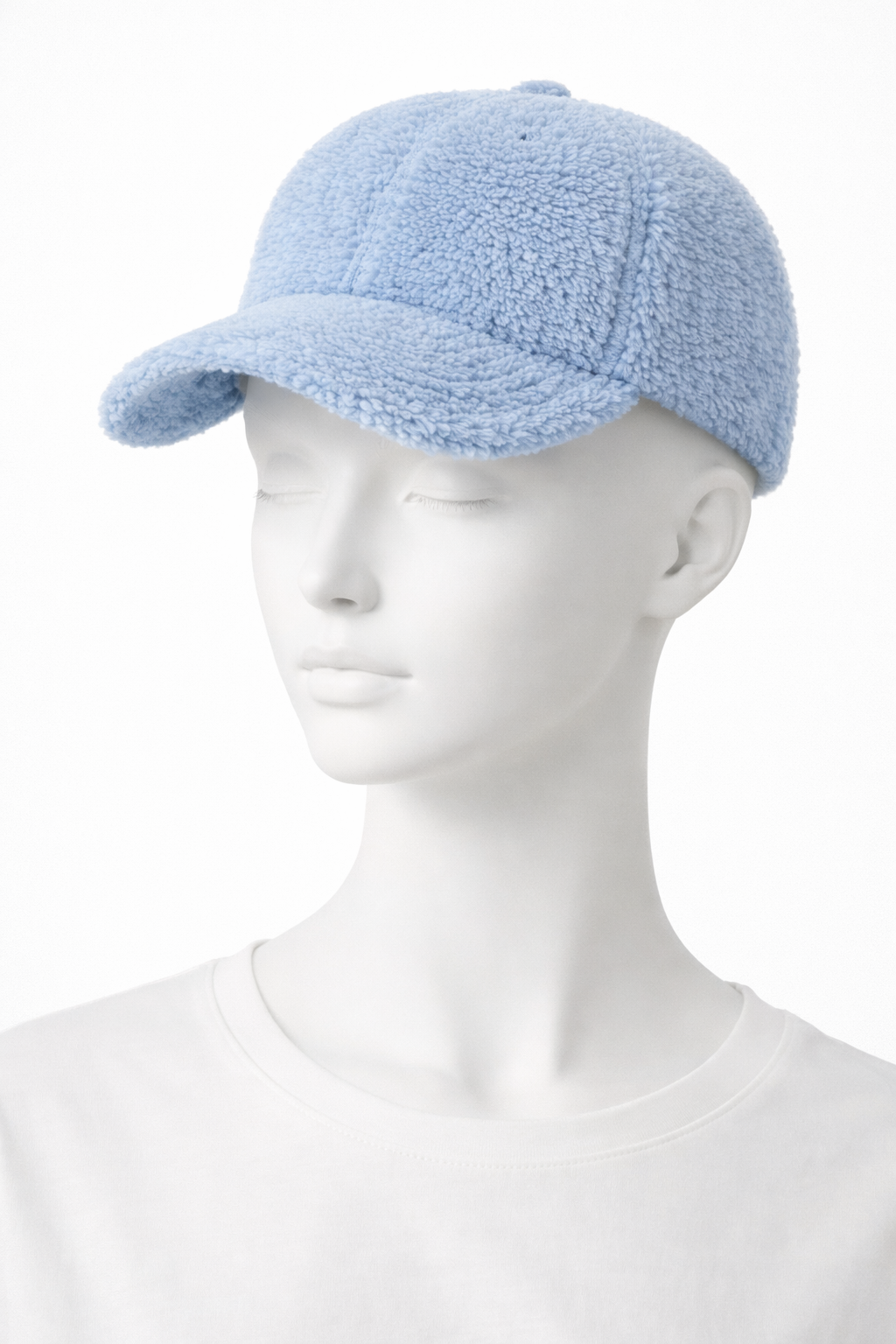 KONEKA Fuzzy Sherpa Baseball Cap, Soft Fleece Hat, Adjustable Casual Streetwear